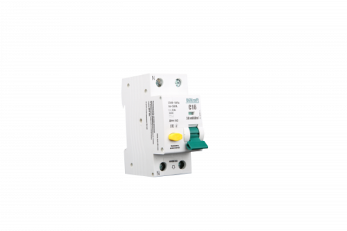 Автоматический выключатель дифференциального тока АВДТ 1Р+N 40А 30мА тип AC х-ка С ДИФ-103 6кА | код. 16208DEK | DEKraft 